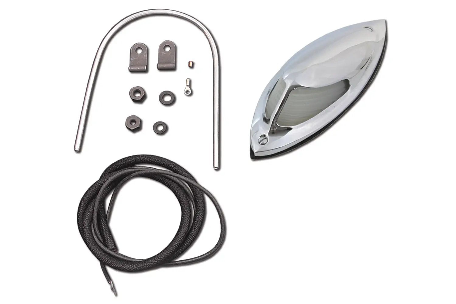 V-Twin Replica Fender Lamp with Glass Lens 12 Volt for Harley Davidson EL and FL Models by V-Twin