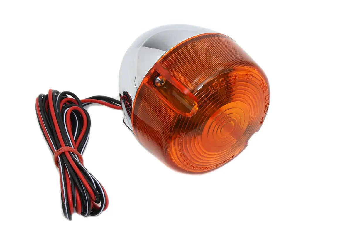 Wyatt Gatling 68709-94 Chrome Turn Signal Assembly for Harley Davidson XL (Front Right or Left) by Wyatt Gatling