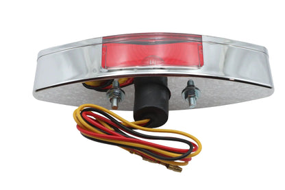Wyatt Gatling Chrome Snake Eye Style Tail Lamp - 6.5 inch Wide, Decorative Use Only by Wyatt Gatling