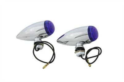 Wyatt Gatling Mini Bullet Blue Lens Marker Lamp Set - Decorative LED Pods for Show Use by Wyatt Gatling