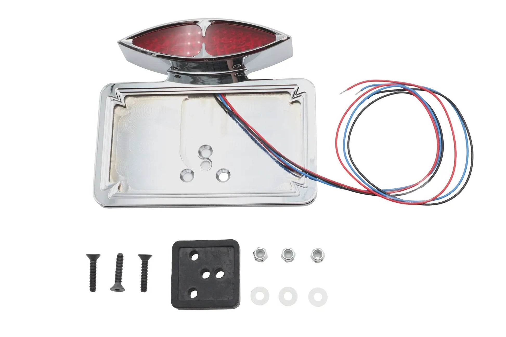 Wyatt Gatling Chrome Katz Eyez LED Tail Lamp Kit - Fender Mount, Part 76388 by Wyatt Gatling
