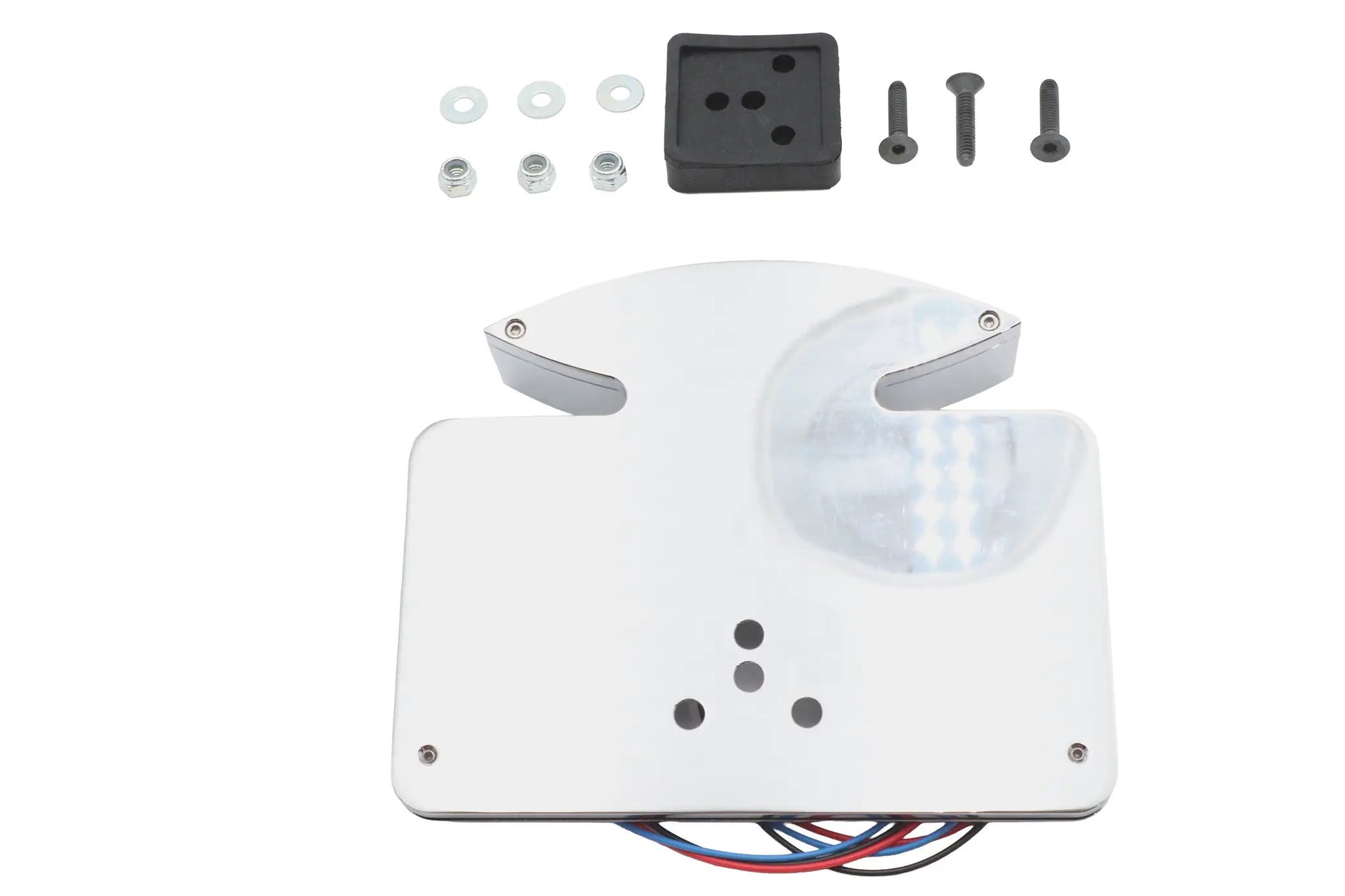 Wyatt Gatling Chrome Katz Eyez LED Tail Lamp Kit - Fender Mount, Part 76388 by Wyatt Gatling