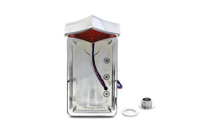 Wyatt Gatling Concave Tail Lamp Kit Diamond Style with Side Mount Vertical Thorned Frame for Harley Davidson FXST by Wyatt Gatling