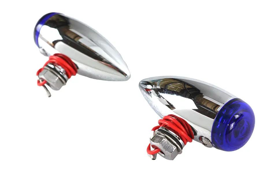 Wyatt Gatling Mini LED Bullet Blue Lens Marker Lamp Set by Wyatt Gatling