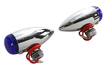 Wyatt Gatling Mini LED Bullet Blue Lens Marker Lamp Set by Wyatt Gatling