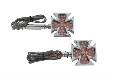 Wyatt Gatling Maltese Red LED Turn Signal Set - Show or Decorative Use Only by Wyatt Gatling