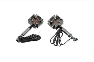 Wyatt Gatling Maltese Red LED Turn Signal Set - Show or Decorative Use Only by Wyatt Gatling