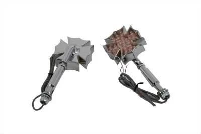 Wyatt Gatling Fireman Cross Turn Signal Set Long Stud – Decorative Show-Use Only by Wyatt Gatling