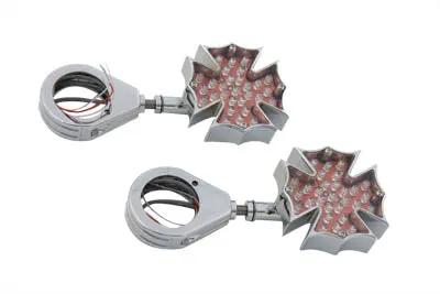 Wyatt Gatling Fireman Cross Turn Signal Set with 41mm Clamp Kit - Decorative Show Use Only by Wyatt Gatling
