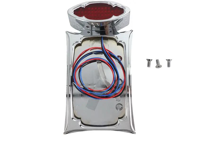 Wyatt Gatling 76381T Curved Tail Lamp and License Plate Set Odin Style with Optional Bracket by Wyatt Gatling