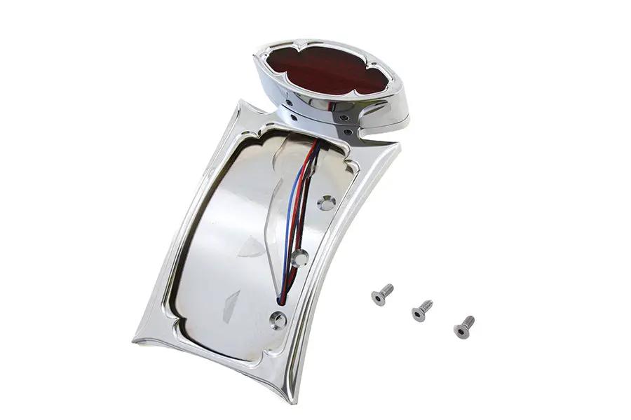 Wyatt Gatling 76381T Curved Tail Lamp and License Plate Set Odin Style with Optional Bracket by Wyatt Gatling