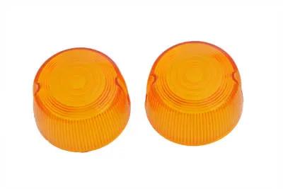 Wyatt Gatling Turn Signal Lens Set for Harley Davidson XL Models - Amber, Part 20-0351L by Wyatt Gatling