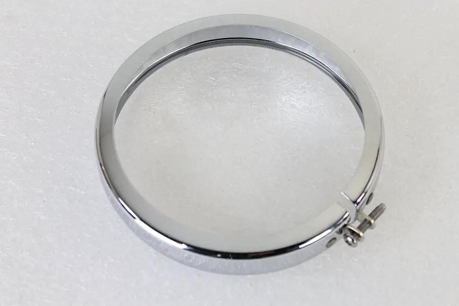 Wyatt Gatling 70245A Chrome 4-1/2 Inch Spotlamp Trim Rim for Harley Davidson FL by Wyatt Gatling