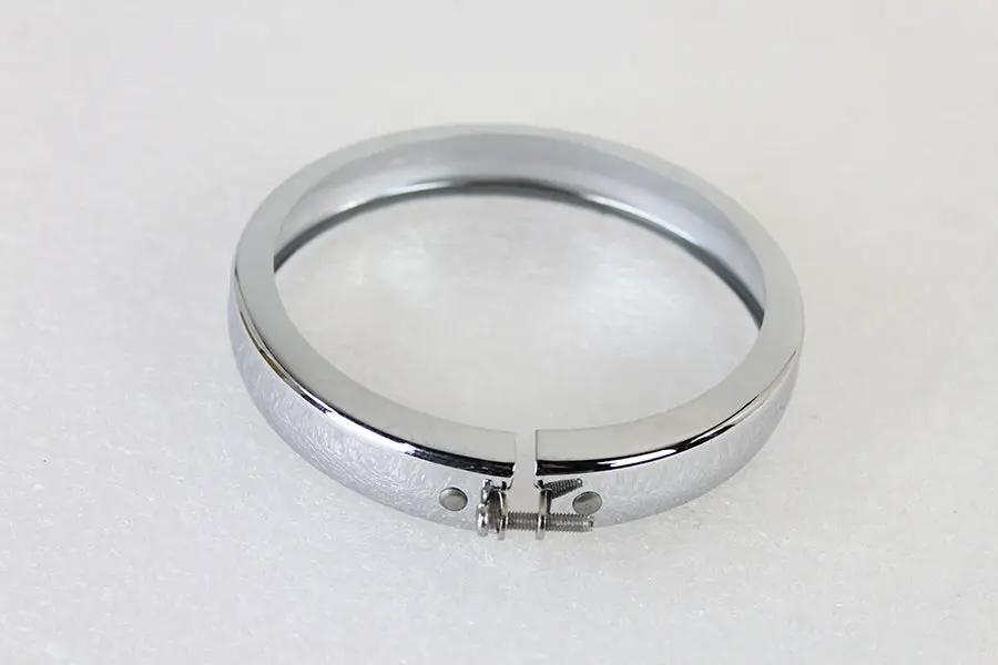 Wyatt Gatling 70245A Chrome 4-1/2 Inch Spotlamp Trim Rim for Harley Davidson FL by Wyatt Gatling