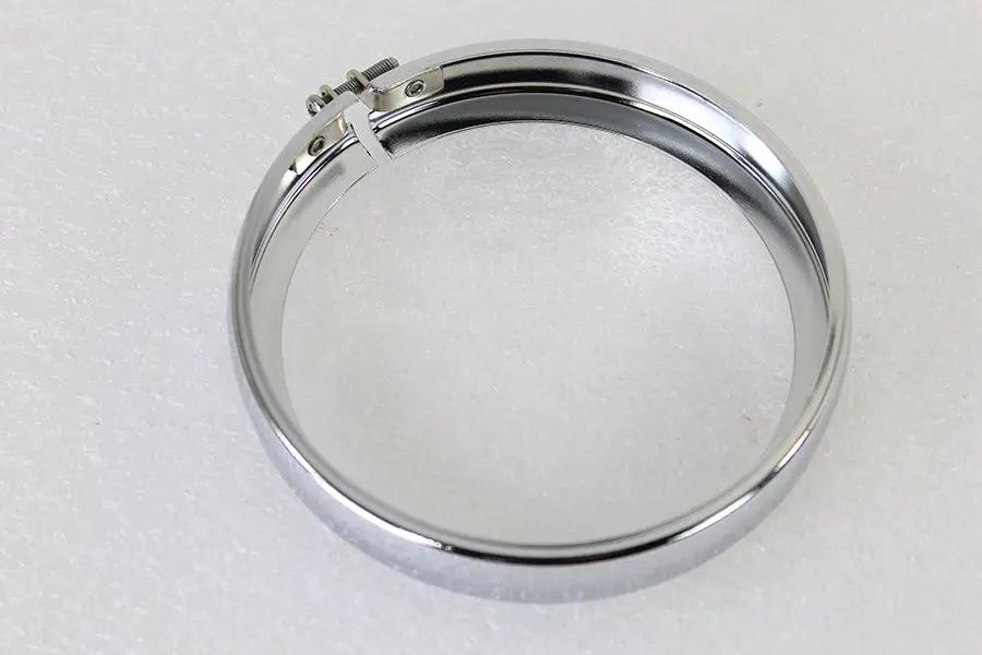 Wyatt Gatling 70245A Chrome 4-1/2 Inch Spotlamp Trim Rim for Harley Davidson FL by Wyatt Gatling