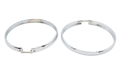 Wyatt Gatling 20-0308G 5-3/4 inch Headlamp Chrome Outer Rim Set for Harley Davidson Fx by Wyatt Gatling