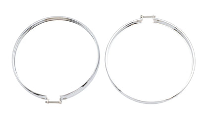 Wyatt Gatling 20-0308G 5-3/4 inch Headlamp Chrome Outer Rim Set for Harley Davidson Fx by Wyatt Gatling