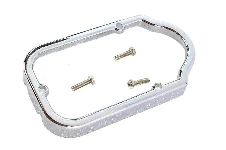 Wyatt Gatling Chrome Tombstone Tail Lamp Trim Rim for Harley Davidson FL (Part #12-0014-I) by Wyatt Gatling