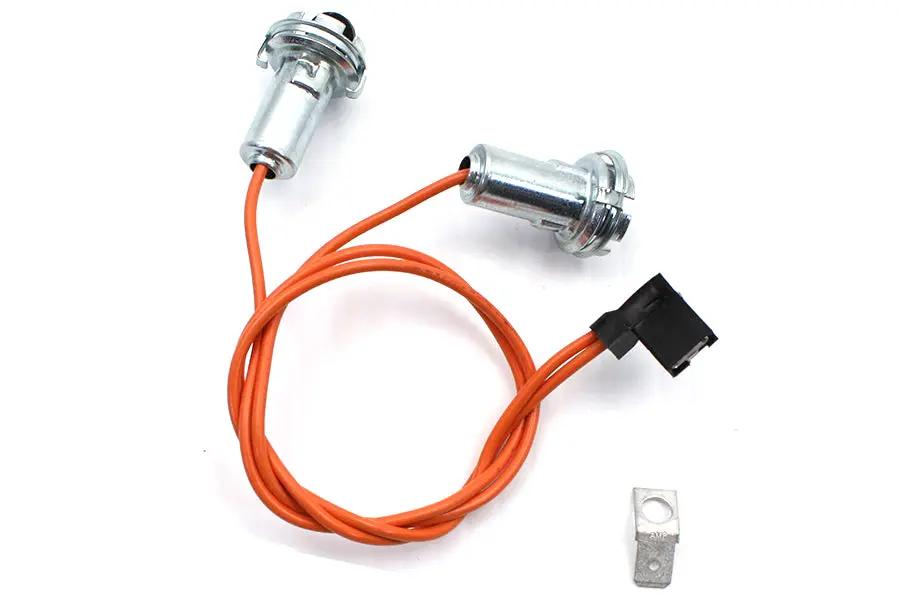 Wyatt Gatling Part 90048 Dual Lamp Socket Set for Harley Davidson FLST Dash by Wyatt Gatling