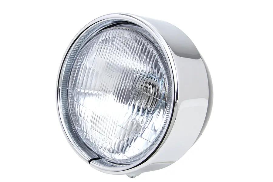 Wyatt Gatling 5-3/4 inch Chrome Frenched Headlamp Trim Ring for Harley Davidson FXSTB by Wyatt Gatling