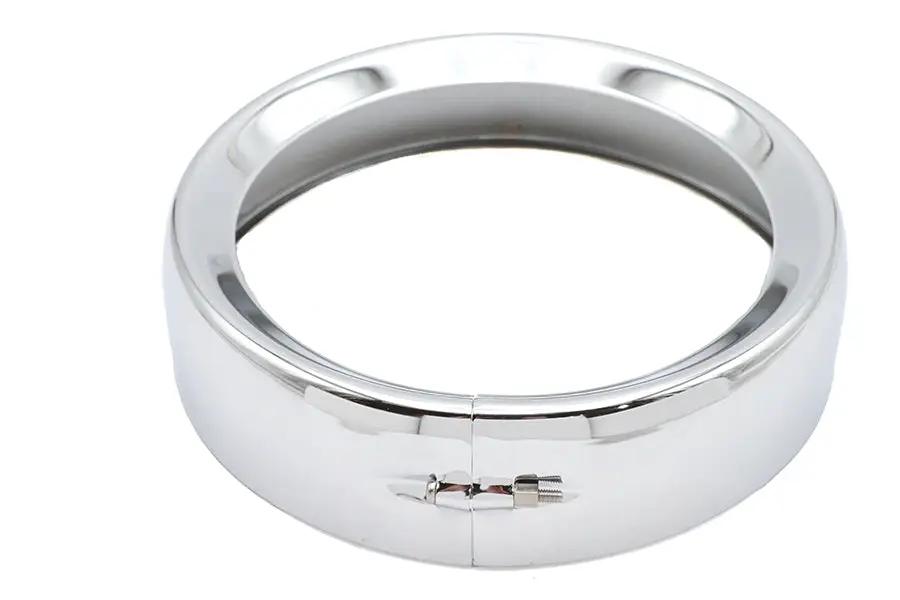 Wyatt Gatling 7 inch Headlamp Chrome Frenched Trim Ring for Harley Davidson FLT (1983-1992) by Wyatt Gatling