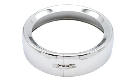 Wyatt Gatling 7 inch Headlamp Chrome Frenched Trim Ring for Harley Davidson FLT (1983-1992) by Wyatt Gatling