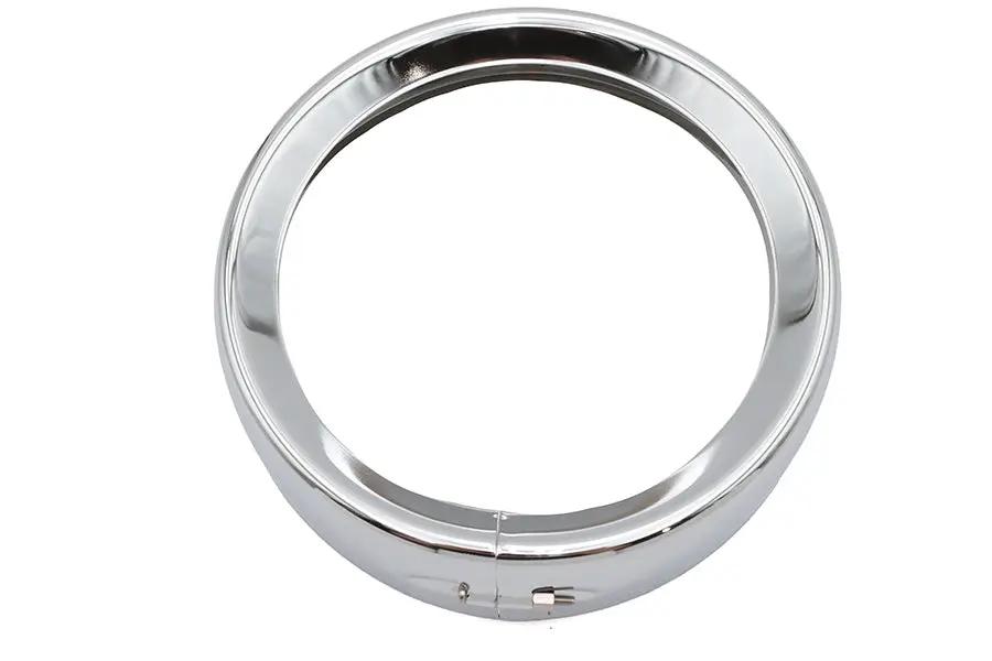 Wyatt Gatling 7 inch Headlamp Chrome Frenched Trim Ring for Harley Davidson FLT (1983-1992) by Wyatt Gatling