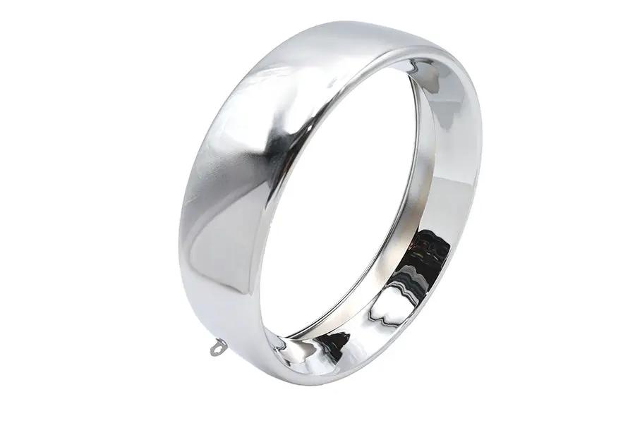 Wyatt Gatling 7 Inch Headlamp Chrome Frenched Trim Ring for Harley Davidson FLSS by Wyatt Gatling