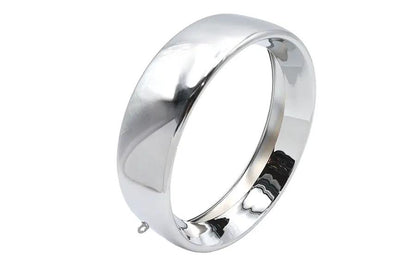 Wyatt Gatling 7 Inch Headlamp Chrome Frenched Trim Ring for Harley Davidson FLSS by Wyatt Gatling
