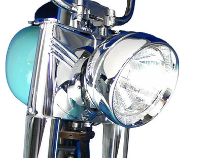Wyatt Gatling 7 Inch Headlamp Chrome Frenched Trim Ring for Harley Davidson FLSS by Wyatt Gatling