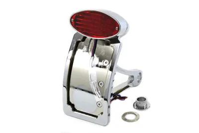 Wyatt Gatling Chrome Tail Lamp Assembly with Oval Lamp for Harley Davidson FXST (1984-1993) by Wyatt Gatling