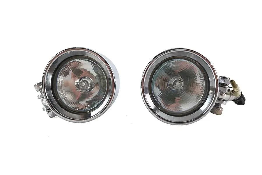 Wyatt Gatling Chrome Torpedo Marker Lamp Set with Clear Lens - Model 20-6054 by Wyatt Gatling