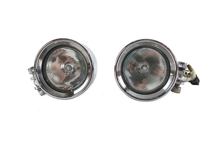 Wyatt Gatling Chrome Torpedo Marker Lamp Set with Clear Lens - Model 20-6054 by Wyatt Gatling
