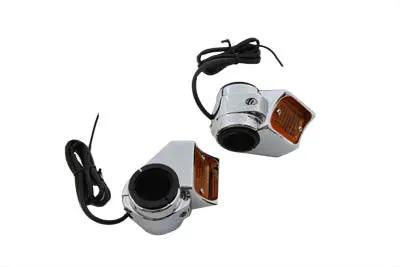 Wyatt Gatling Part 20-6024AS Chrome Marker Lamp Kit with Single Filament Front Panel Mounts by Wyatt Gatling