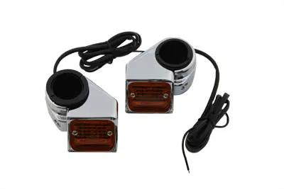 Wyatt Gatling Part 20-6024AS Chrome Marker Lamp Kit with Single Filament Front Panel Mounts by Wyatt Gatling