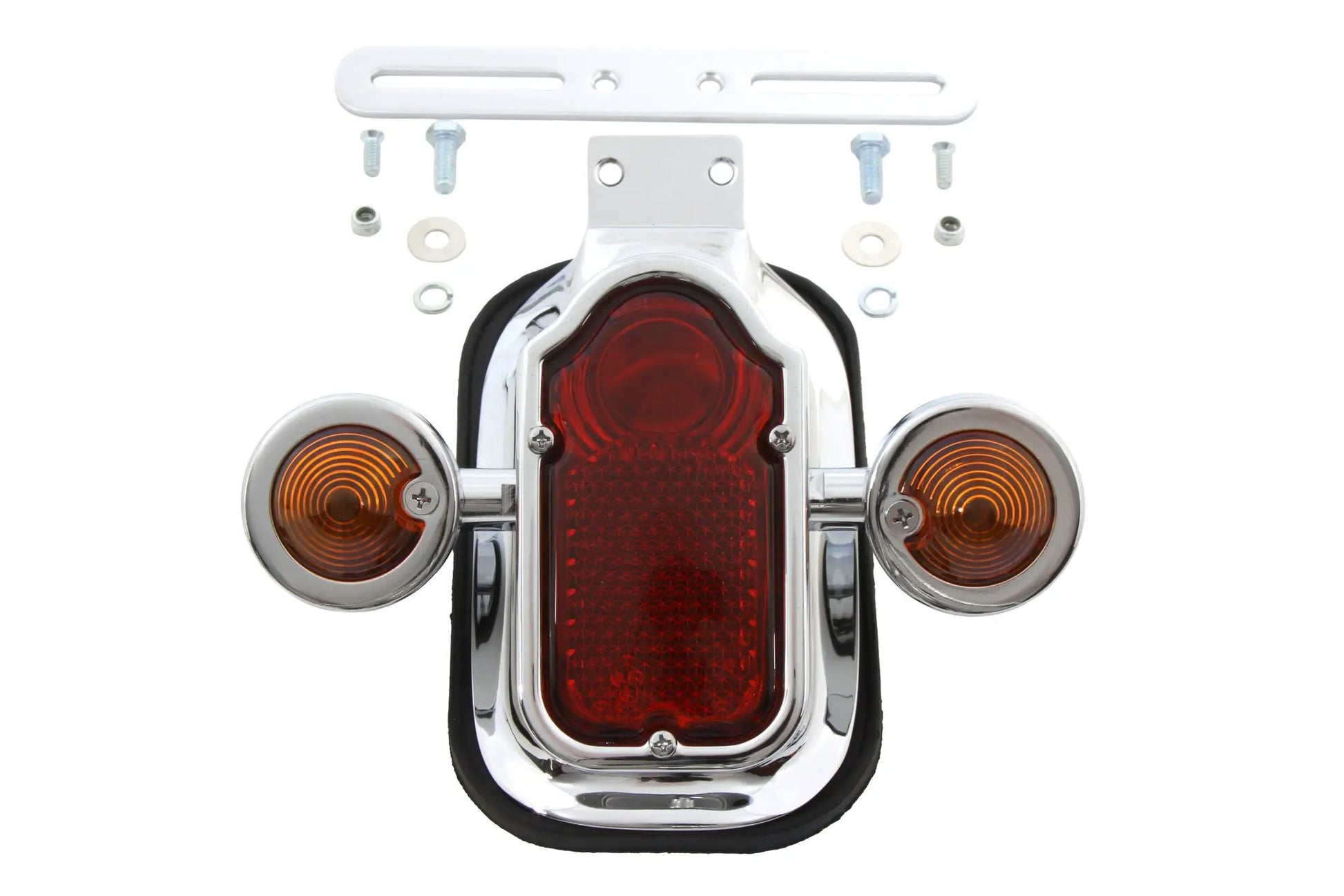 Wyatt Gatling Chrome Tombstone Tail Lamp Assembly - Part No. 12-0410 by Wyatt Gatling