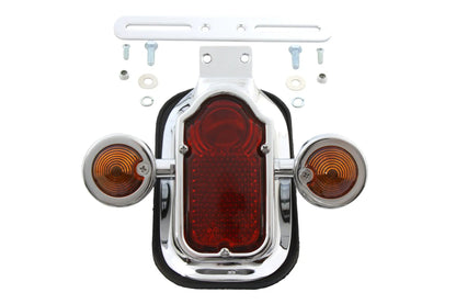 Wyatt Gatling Chrome Tombstone Tail Lamp Assembly - Part No. 12-0410 by Wyatt Gatling