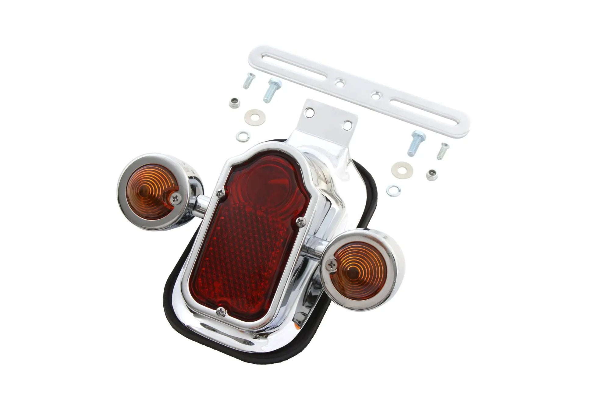Wyatt Gatling Chrome Tombstone Tail Lamp Assembly - Part No. 12-0410 by Wyatt Gatling
