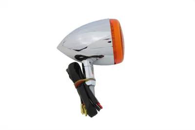 Wyatt Gatling Chrome Front Torpedo Style Turn Signal for Harley Davidson FXSTD (2001-2010) by Wyatt Gatling