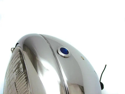 Wyatt Gatling Vintage 7 Inch Round Headlamp 12 Volt for Harley Davidson FL Models by Wyatt Gatling
