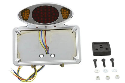 Wyatt Gatling LED Fender Mount Tail Lamp Assembly with Amber Turn Signals for Harley Davidson Fx (1973-1982) by Wyatt Gatling