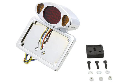 Wyatt Gatling LED Fender Mount Tail Lamp Assembly with Amber Turn Signals for Harley Davidson Fx (1973-1982) by Wyatt Gatling