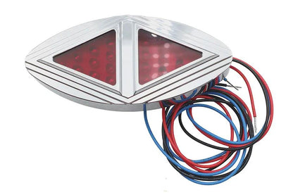 Wyatt Gatling Spike Style Chrome LED License Plate Lamp Part 76442 by Wyatt Gatling