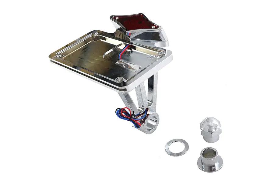 V-Twin Diamond LED Tail Lamp Assembly Horizontal Style with 12 Volt Chrome Finish by V-Twin