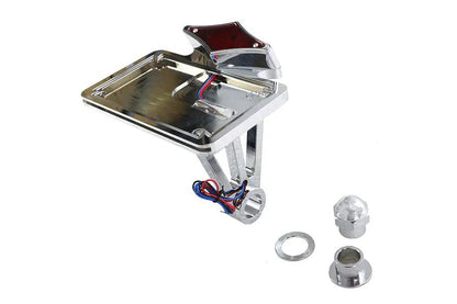 V-Twin Diamond LED Tail Lamp Assembly Horizontal Style with 12 Volt Chrome Finish by V-Twin