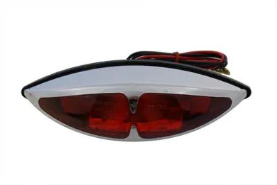 Wyatt Gatling 20-6567-AE Chrome ABS Big Eye Red Lens Tail Lamp - Show or Decorative Use Only by Wyatt Gatling