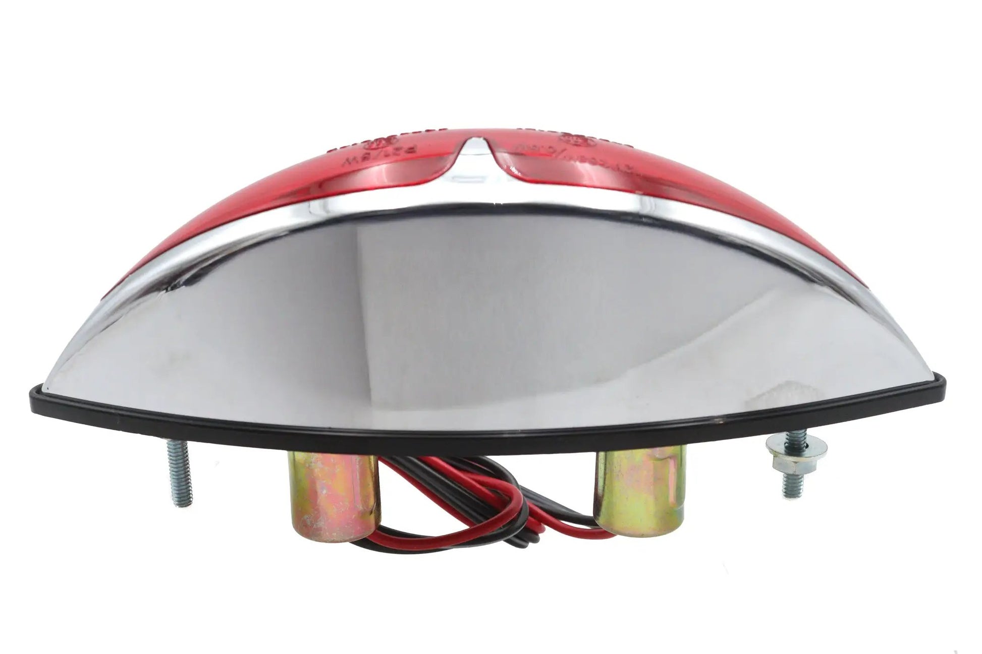 Wyatt Gatling 20-6567-AE Chrome ABS Big Eye Red Lens Tail Lamp - Show or Decorative Use Only by Wyatt Gatling