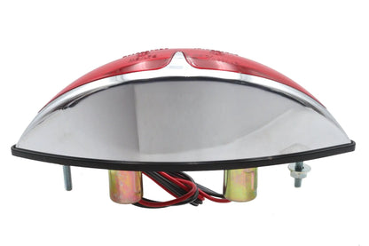 Wyatt Gatling 20-6567-AE Chrome ABS Big Eye Red Lens Tail Lamp - Show or Decorative Use Only by Wyatt Gatling