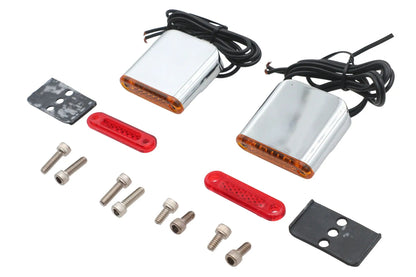 Wyatt Gatling 12-6010 Square Red and Amber Lens Marker Lamp Set for Decorative Use by Wyatt Gatling