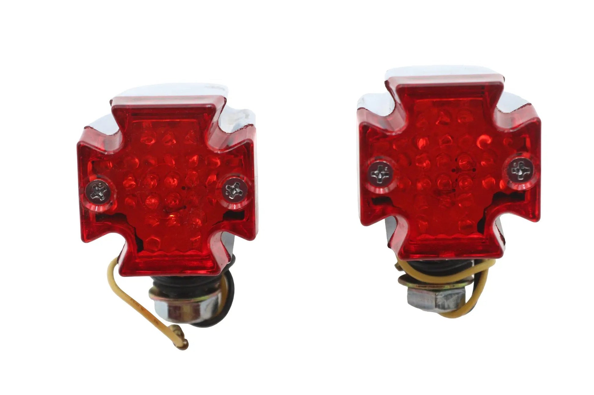 Wyatt Gatling Red Lens with Amber LED Marker Lamp Set - 20-6576RA by Wyatt Gatling
